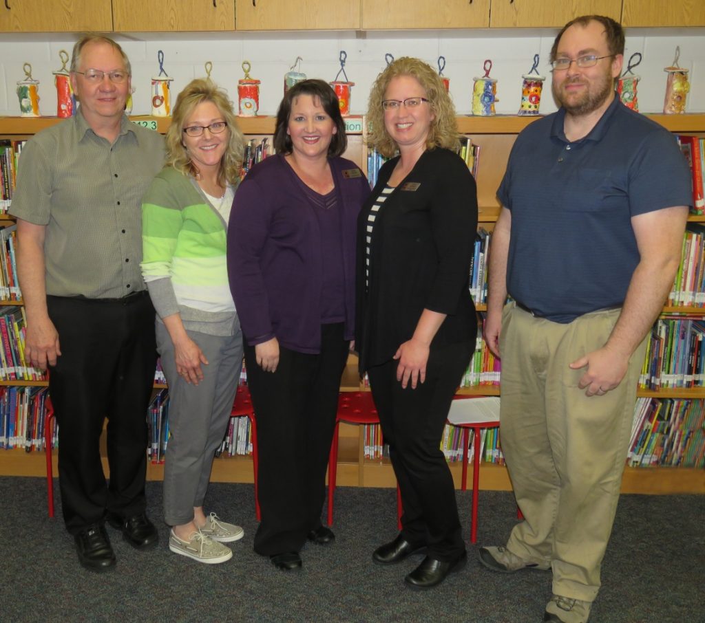2017 Linn-Mar Lions Award Winners - Group Photo with Keith Ponto, Sara Hofer and Karla Koenen, Rachelle Haker, Brian Johnson and Nadine Grieder